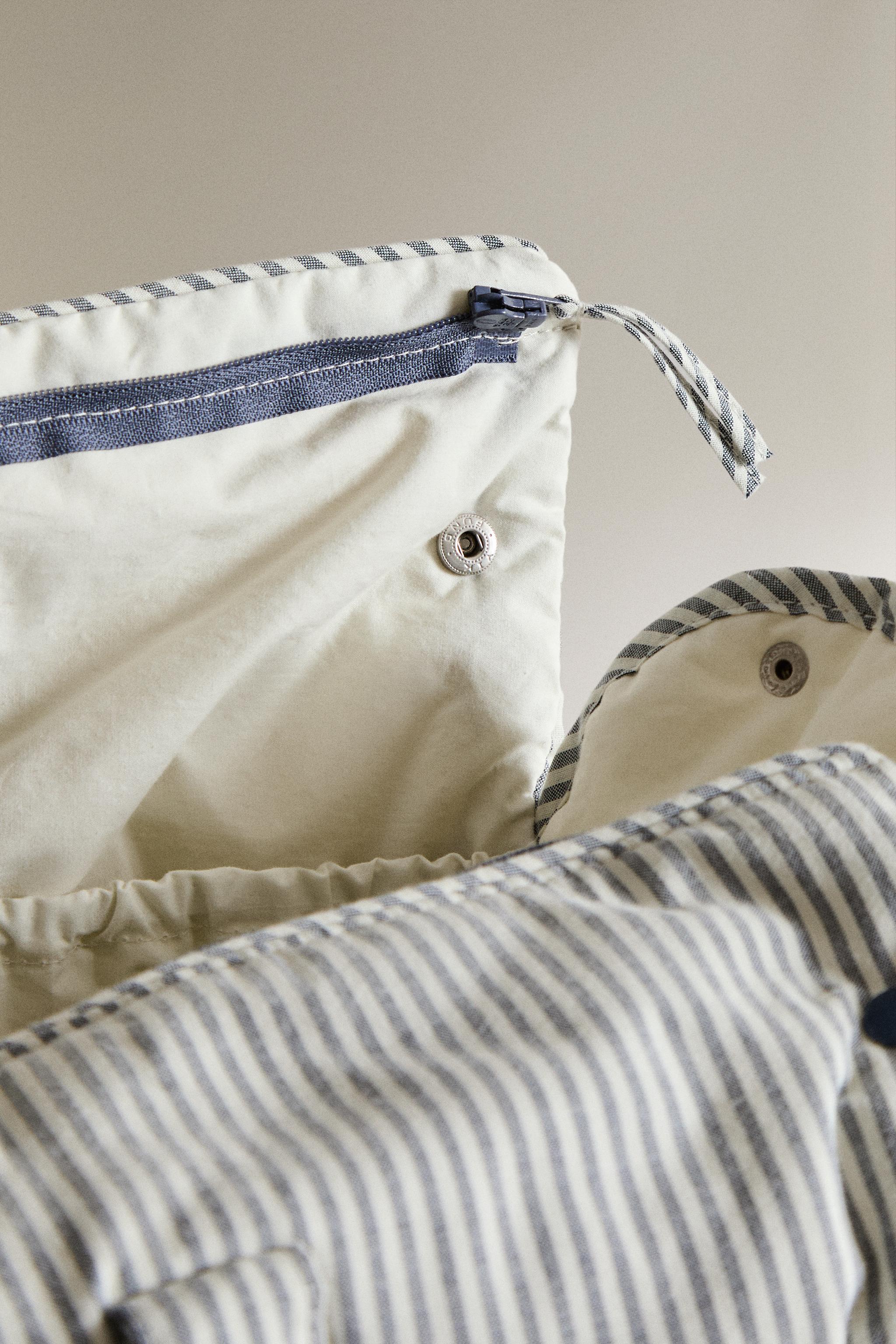 SAC MATERNITÉ COTON RAYURES